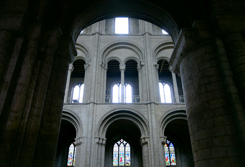 Nave elevation from side aisle, Ely Cathedral