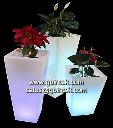led décoration vase avec la lumière