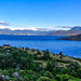 Lonely cabin panorama on Patagonia Acres lodge in Mallin Grande
