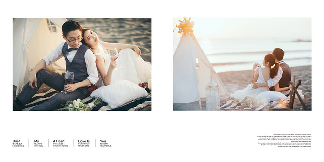清新美式風格｜沙灘、海邊、營火讓快門捨不得停下來的婚紗寫真