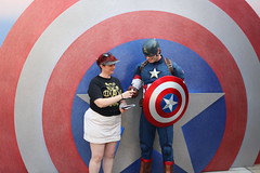 Tracey meeting Captain America at Disney California Adventure • <a style="font-size:0.8em;" href="http://www.flickr.com/photos/28558260@N04/45998184142/" target="_blank">View on Flickr</a>