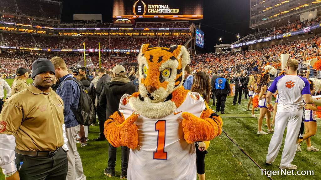 Clemson Football Photo of The Tiger and alabama
