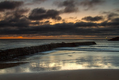 Cullercoats beach at sunrise