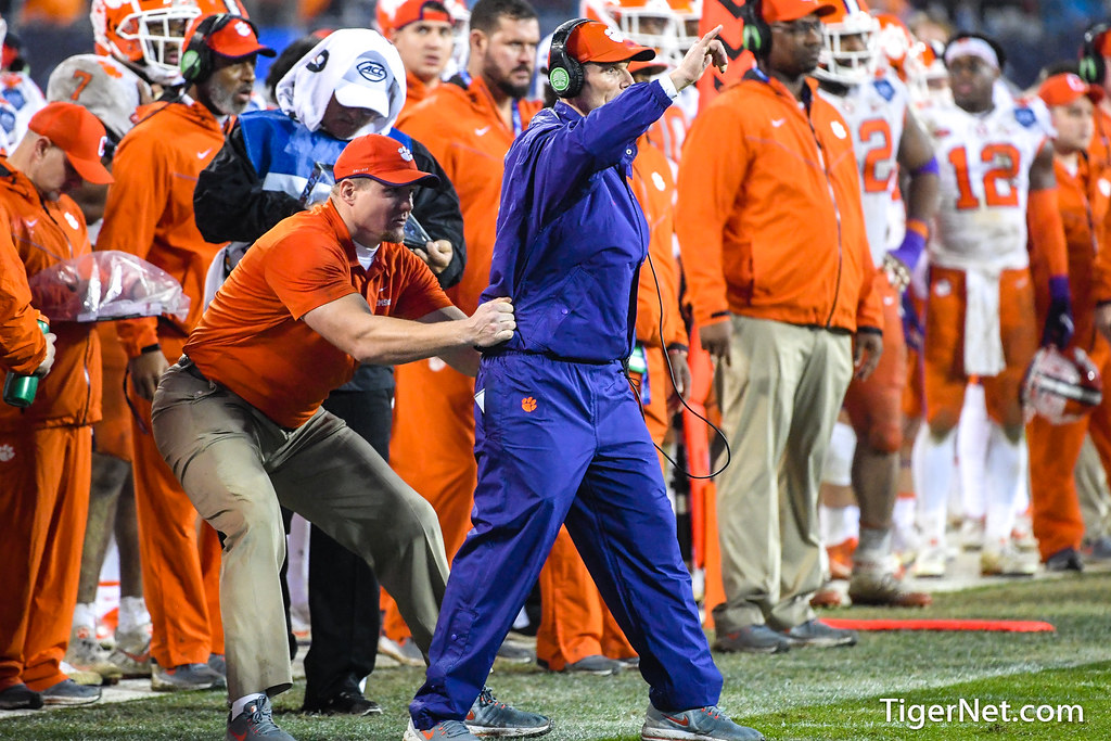 Clemson Football Photo of Brent Venables and Lyn-J Dixon and pittsburgh
