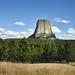 Devils Tower, also known by more benign names, including Bear Lodge, by indigenous American Indians, in northeastern Wyoming. Original image from Carol M. Highsmith’s America, Library of Congress collection. Digitally enhanced by rawpixel.
