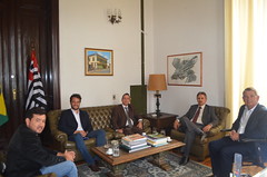 Secretário adjunto da Justiça recebe visita de prefeitos do Interior