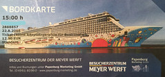 Eintrittskarte Besucherzentrum Meyer Werft • <a style="font-size:0.8em;" href="http://www.flickr.com/photos/79906204@N00/31191809757/" target="_blank">View on Flickr</a>