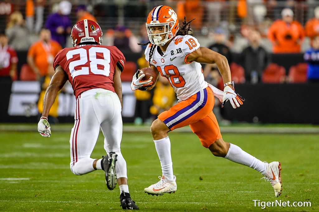 Clemson Football Photo of TJ Chase and alabama