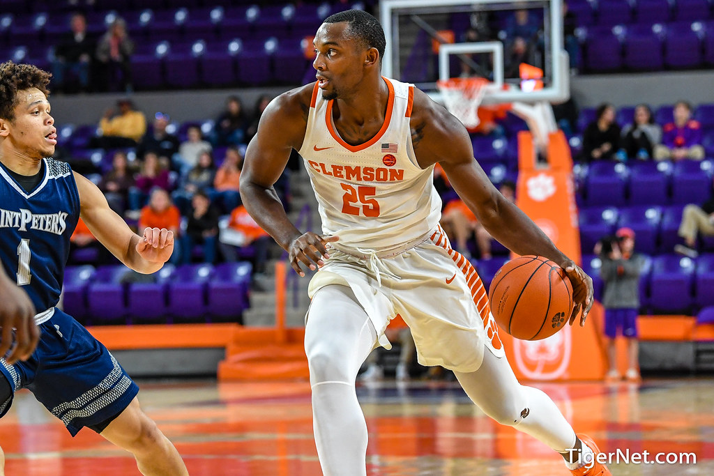 Clemson Basketball Photo of Aamir Simms and saintpeters