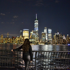 Lower Manhattan View from New Jersey World Trade Center City Lights at Night New York City NY Jersey City NJ P00001 DSC_1880